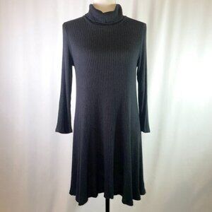 American Eagle Outfitters Soft & Sexy Plush Ribbed Turtleneck Swing Dress Size M